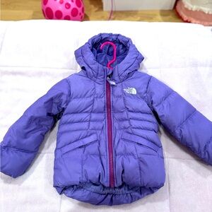 Purple toddler North face jacket